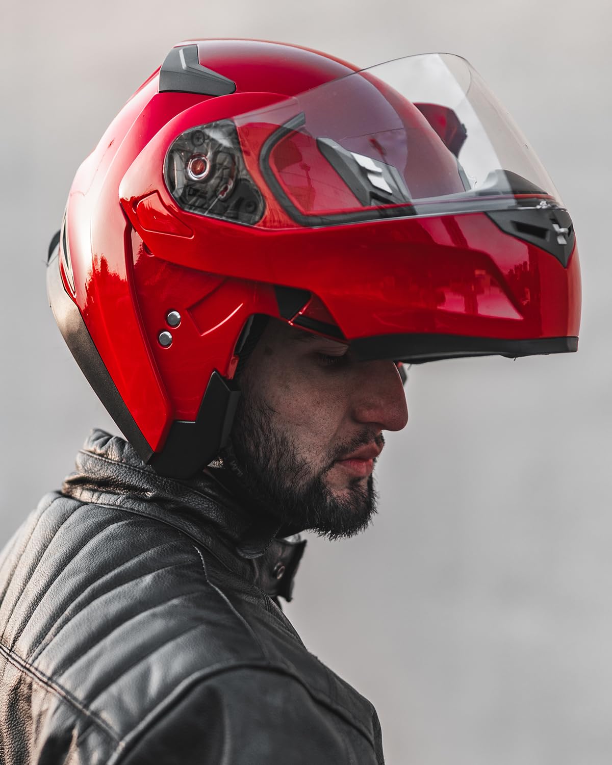 ILM Bluetooth Modular Flip-Up Full Face Motorcycle Helmet with Sun Shield & MP3 Intercom - Model 953/953 PRO - Perfect for Commuting, Touring & Adventure Riding
