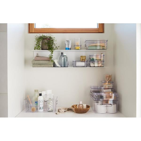 Compact Clear Smart Storage Organizer - Large Size for Home, Office & Closet Organization | Space-Saving Solution for Toys, Books & Supplies