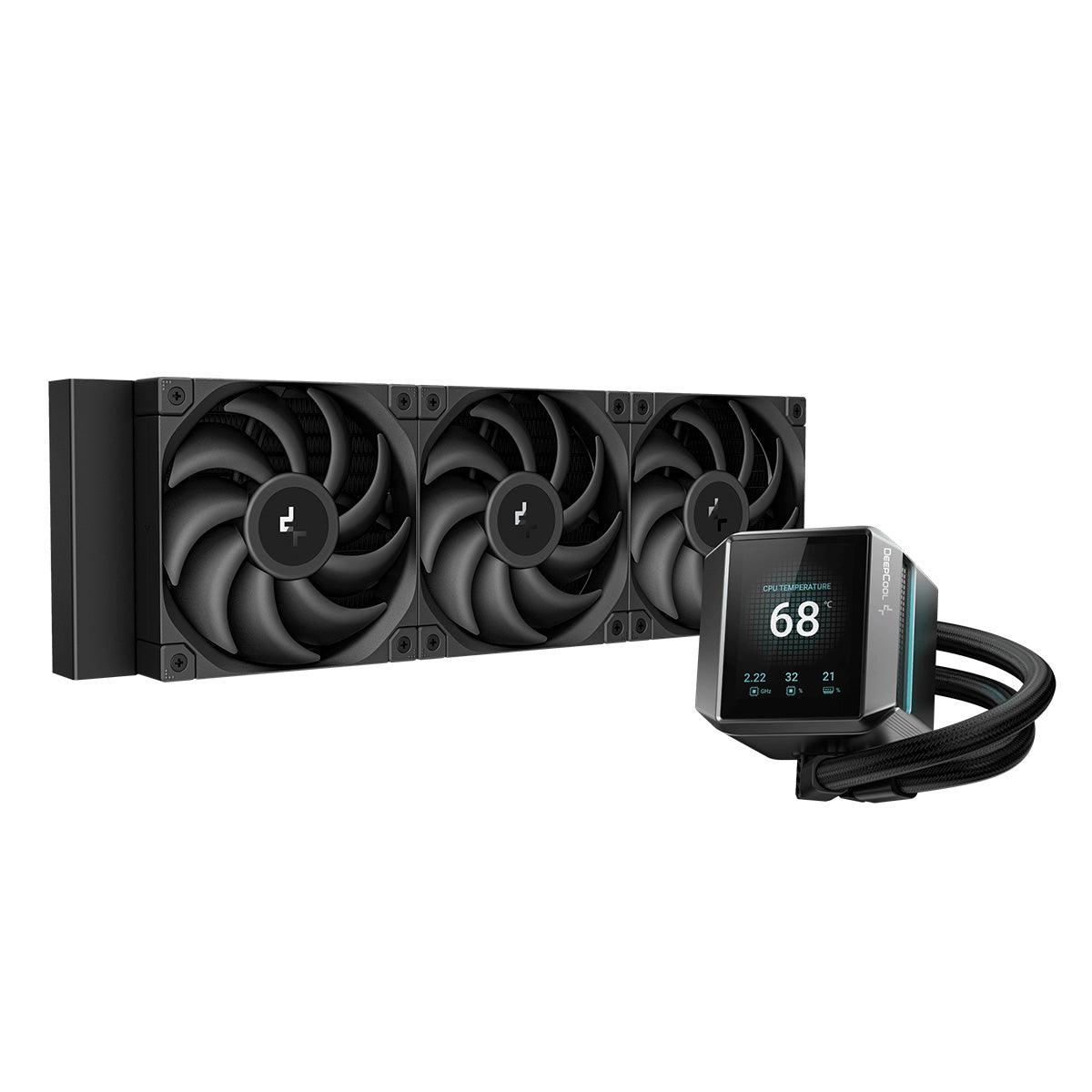 Deepcool MYSTIQUE 360 LCD 360mm Liquid AIO CPU Cooler - High Performance RGB Water Cooling System for PC Gaming & Overclocking - Perfect for Gaming Rigs, Workstations, and High-End PC Builds