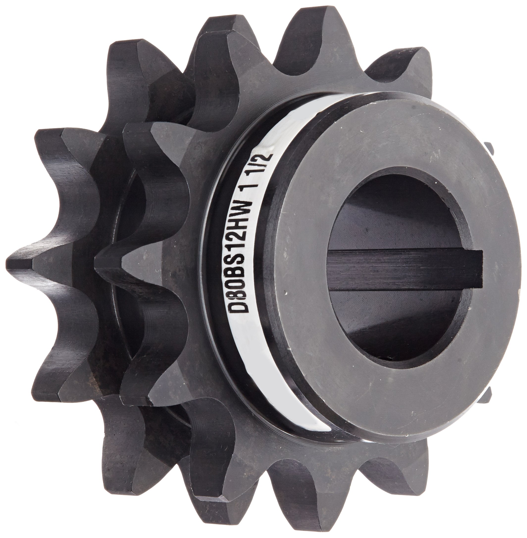 Martin Winch Roller Chain Sprocket - Hardened Teeth Bored-to-Size Type B Hub Double Strand 80 Chain Size 1