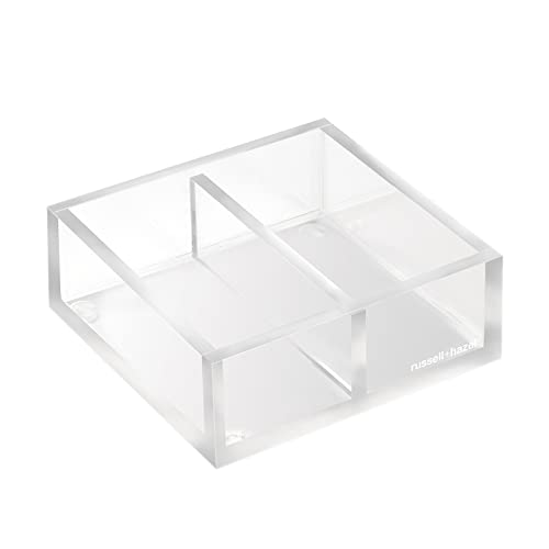 Russell+Hazel Acrylic Trendsetter Bundle - Stylish Office Organizers & Desk Supplies Set with Bloc Tray, Twin Bloc, Bookend for Home & Office Workspace Organization | Perfect for Modern Desks, Workstations & Gift Ideas
