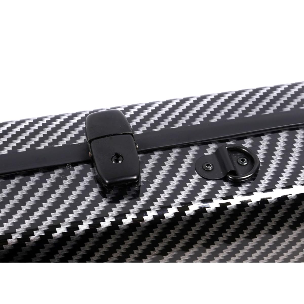 Yinfente 4/4 Full Size Carbon Fiber Violin Case - Oblong Shape with Music Sheet Pocket, Adjustable Back Strap & Built-in Hygrometer | Lightweight & Portable Professional Violin Bag for Performances, Travel & Storage