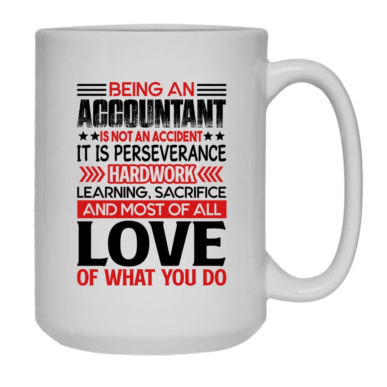 Funny Accountant Coffee Mug - 15 oz White Ceramic Cup for Accountants & Finance Professionals - Perfect for Office, Gifts & Coffee Breaks