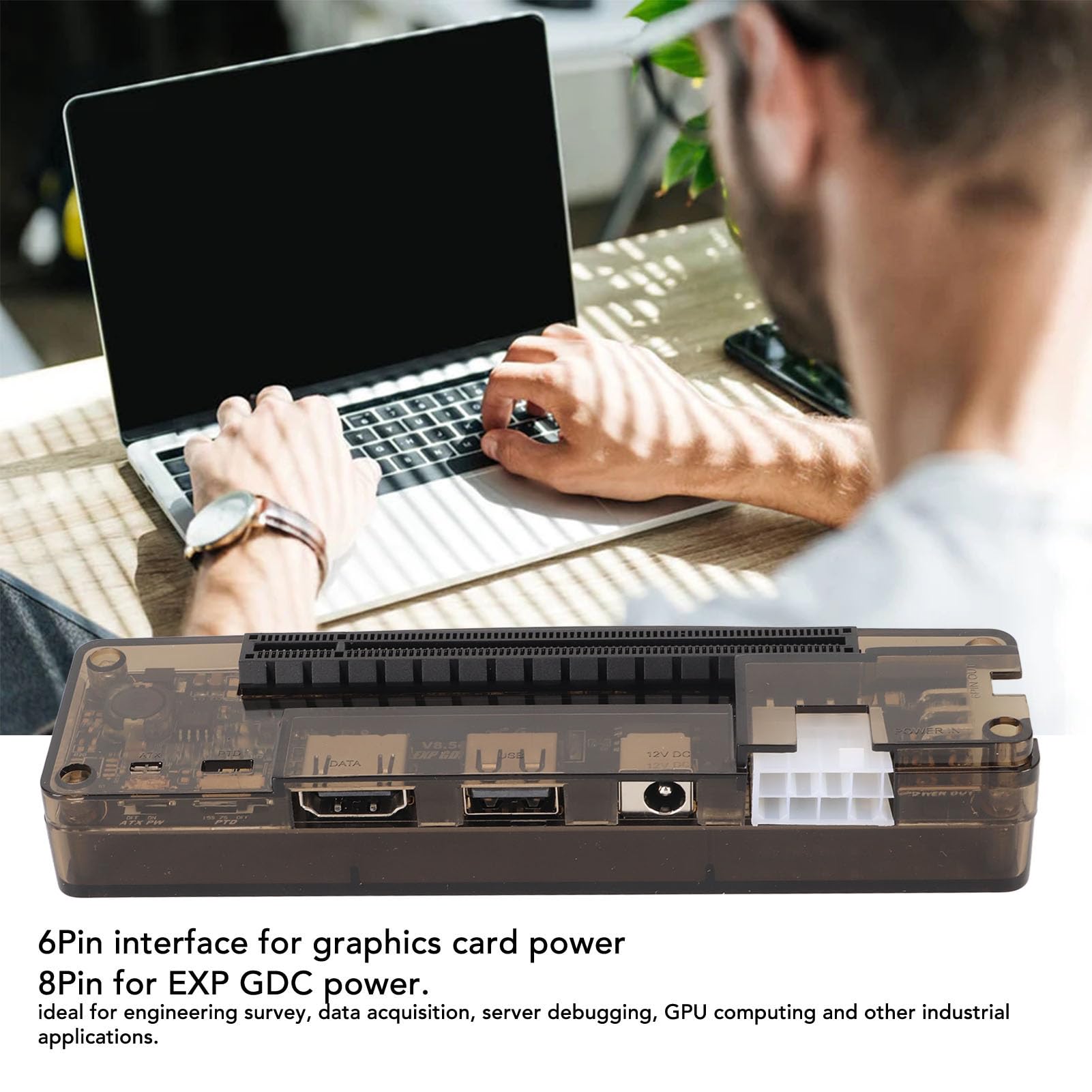 Diyeeni External GPU Dock for Laptops - M.2 A Key & Express Card to USB 3.0 Adapter - Boost Gaming & Graphic Performance for Laptops with M.2 A Key Interface - Perfect for Gaming, Video Editing & 3D Rendering