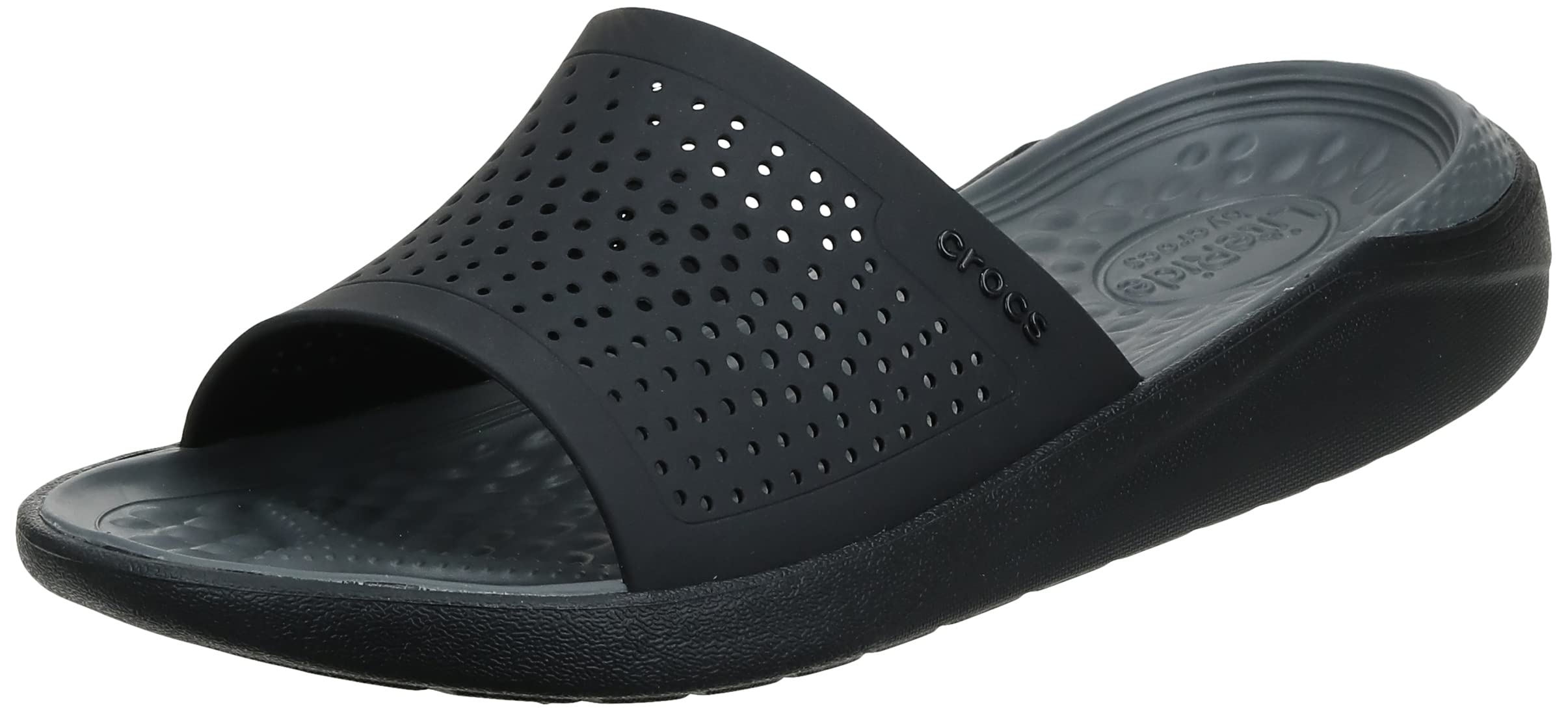 Crocs LiteRide Slide Sandals for Men & Women - Comfortable Lightweight Slip-On Shoes for Beach, Pool, Spa & Indoor Use