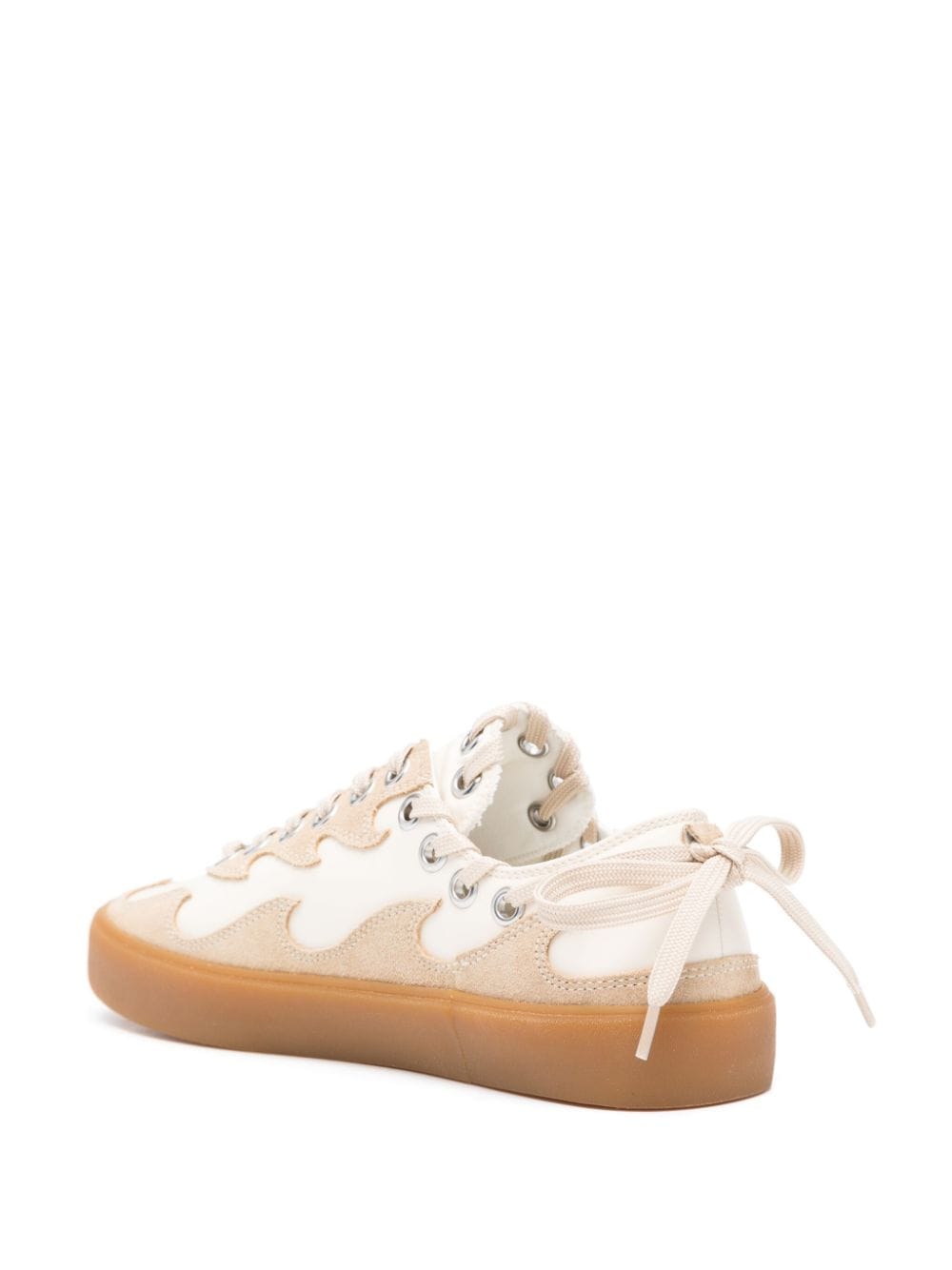 BLUEMARBLE Women's Casual Sneakers Beige - Comfortable Walking Shoes for Everyday Wear, Gym & Travel