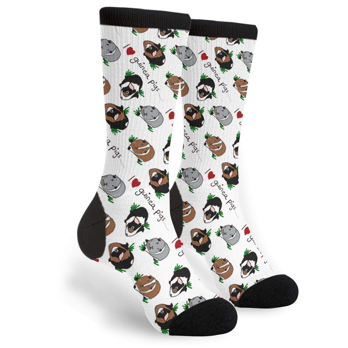 Fun Guinea Pig Novelty Socks for Women & Men - Cute Animal Print Crew Socks - Perfect Gift for Pet Lovers & Casual Wear