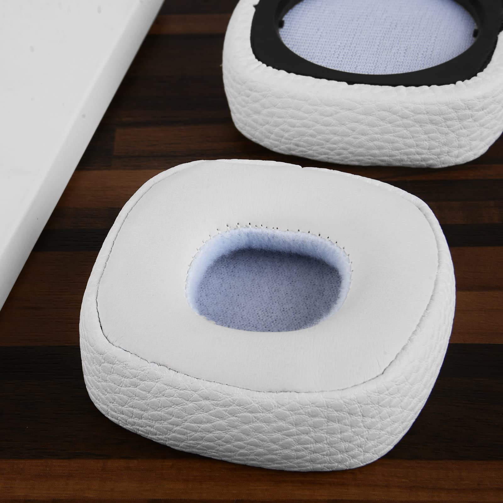 Geekria QuickFit Replacement Ear Pads for Marshall Major III Wired & Bluetooth Wireless Headphones - Soft Memory Foam Cushions (White) - Perfect for Gaming, Music & Office Use