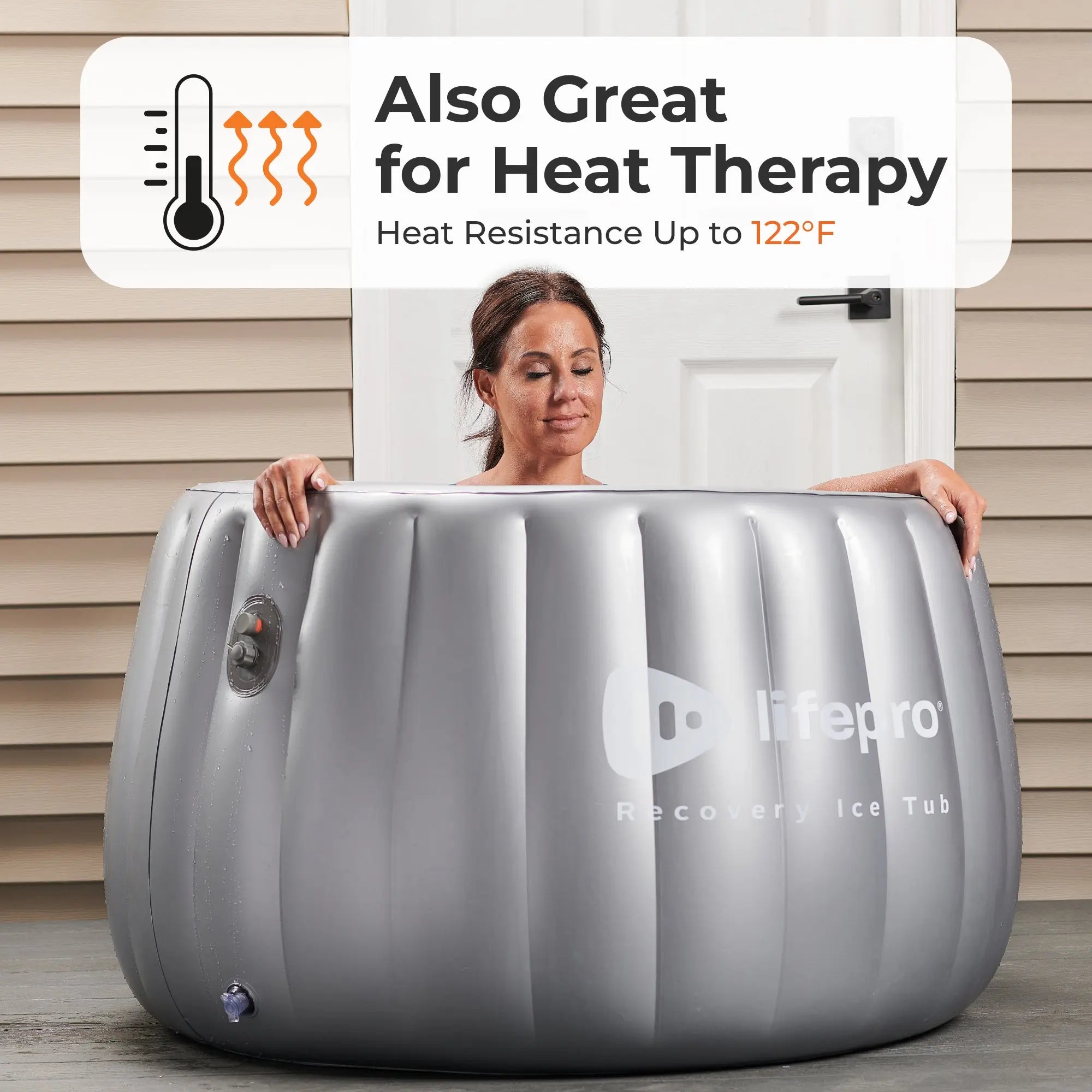 Allevachill Pro Recovery Ice Tub - Cold Plunge Therapy for Muscle Recovery, Pain Relief & Athletic Performance - Portable Ice Bath for Home, Gym & Outdoor Use