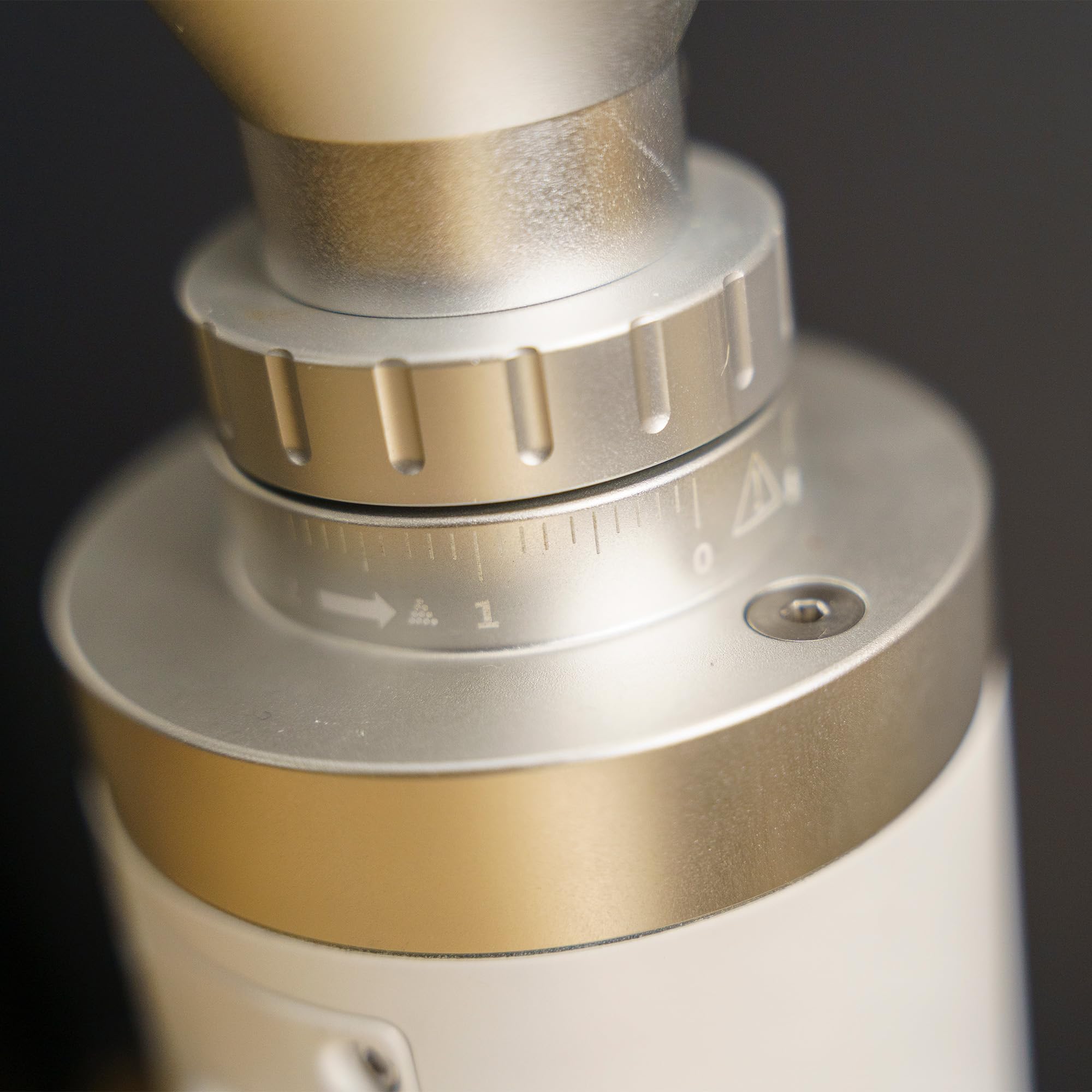 Premium D40+ Single Dose Coffee Grinder - White | Electric Burr Grinder for Espresso & Pour Over | Perfect for Home Baristas & Coffee Enthusiasts