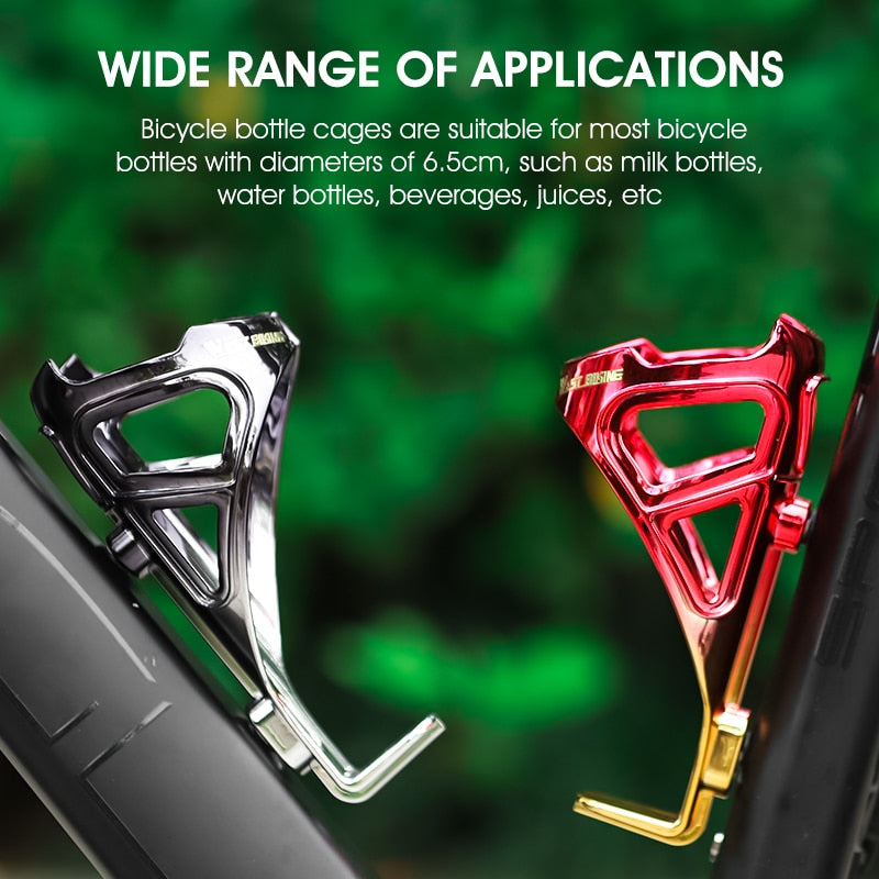 Ultralight Bike Water Bottle Cage - Matte Finish MTB & Road Bicycle Drink Holder - Durable Cycling Accessories for Hydration on Long Rides, Commuting & Outdoor Adventures