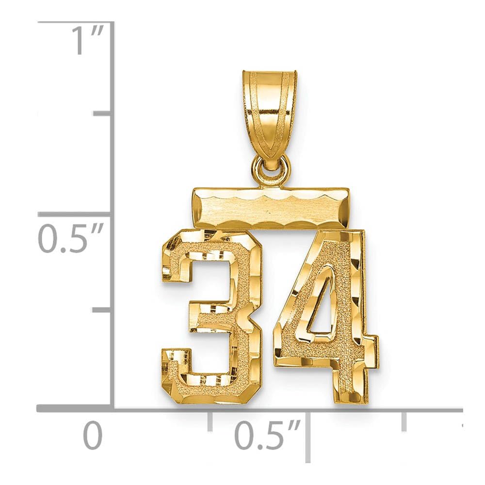 14k Yellow Gold Black Bow Pendant - Varsity Collection for Gifts