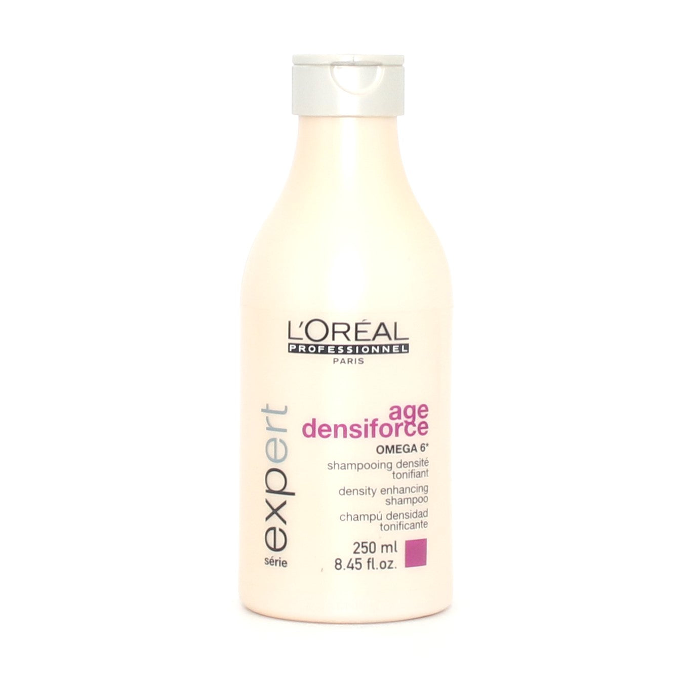 L'Oreal Age Densiforce Omega 6 Shampoo for Thinning Hair - 8.45 oz Volumizing & Strengthening Shampoo for Women & Men - Anti-Aging Hair Care for Thicker, Fuller Hair - Daily Use at Home or Salon