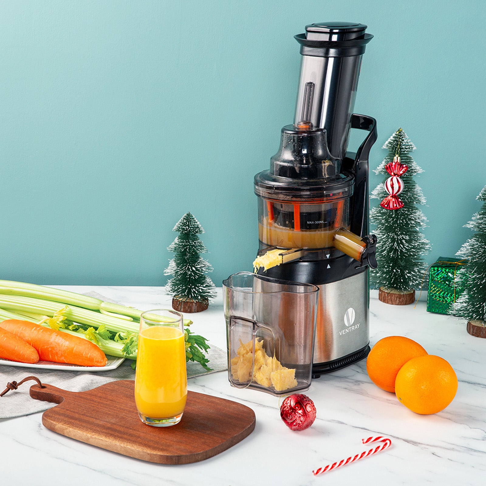 Premium 408 Slow Press Masticating Juicer - Cold Press Juice Extractor for Maximum Nutrients - Perfect for Healthy Smoothies, Detox Drinks & Family Breakfasts