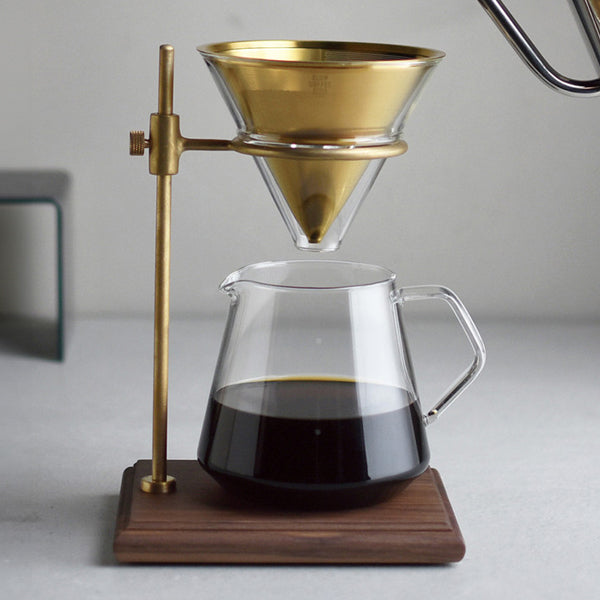 Premium Kinto Coffee Server - Durable Glass Carafe with Wood Handle for Pour Over, French Press & Iced Coffee - Perfect for Home Brewing, Cafes & Gifting