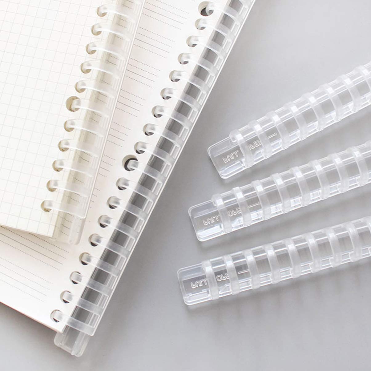 10PCS A5 Notebook Binding Spines - 20 Hole Loose Leaf Binder Plastic Rings for DIY Notebooks, Albums & Scrapbooks - Perfect for School, Office & Craft Projects
