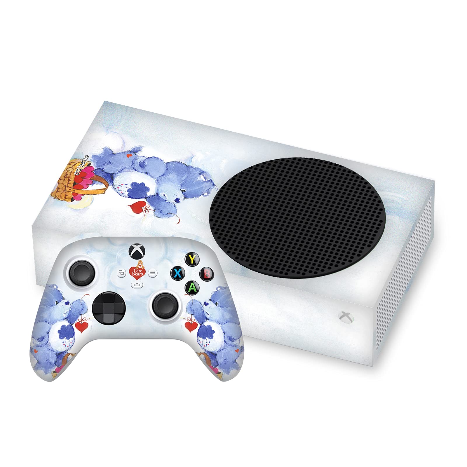 Official Care Bears Grumpy Classic Vinyl Sticker for Xbox Series S Console & Controller - Gaming Skin Decal by Head Case Designs - Perfect for Gaming Setups & Personalization
