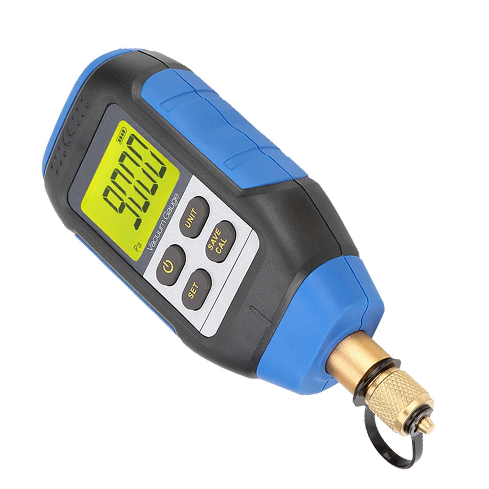 Fafeicy VMV-1 Digital Vacuum Gauge 0-30000 Range with 2% Accuracy & 7/16-20 UNF Interface - Industrial Vacuum Measurement Tool for HVAC, Automotive, and Laboratory Applications