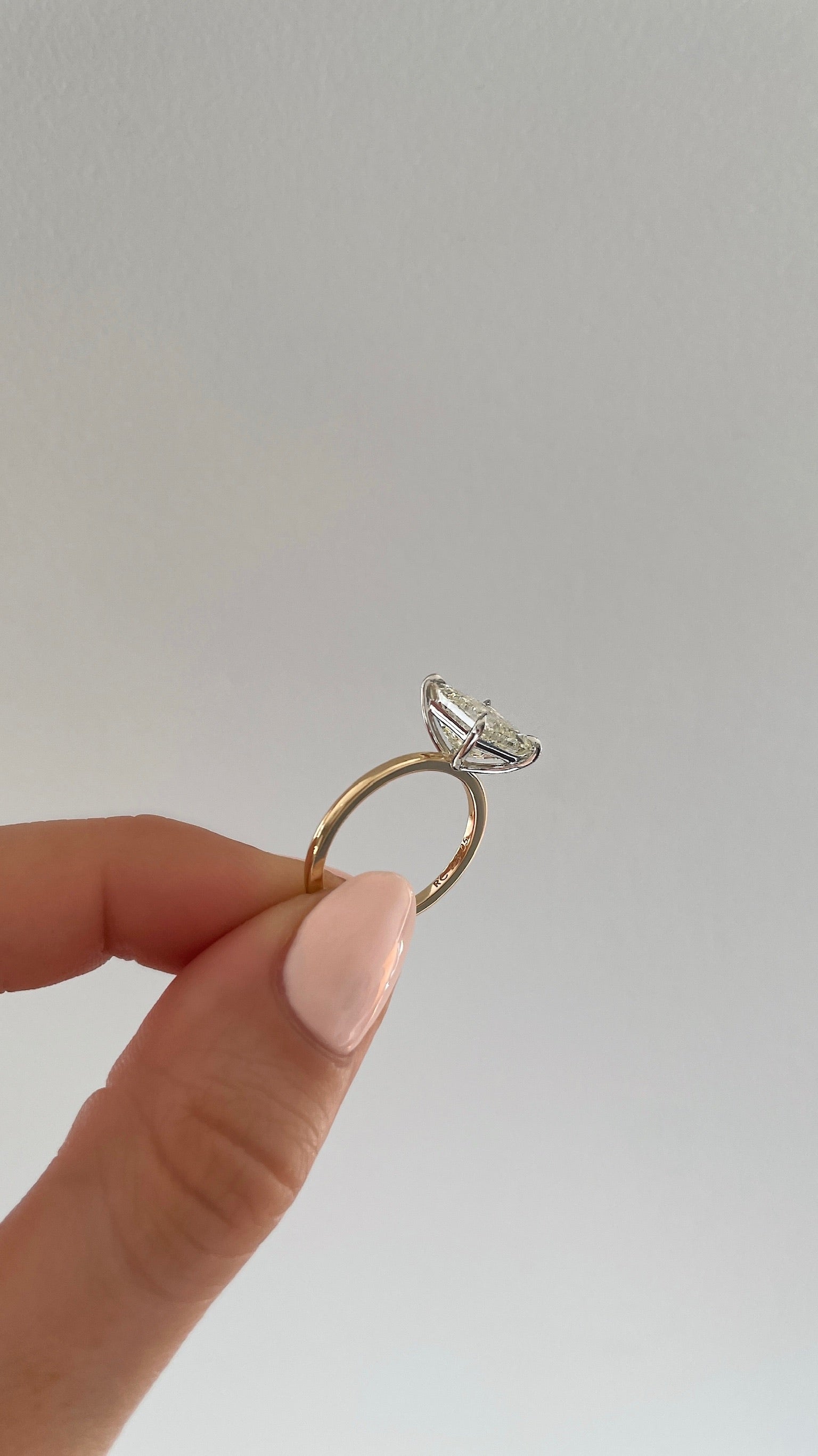 3.05 Carat Asscher Cut Diamond Whisper Thin® Wedding Band - Perfect for Engagement Rings & Anniversary Gifts