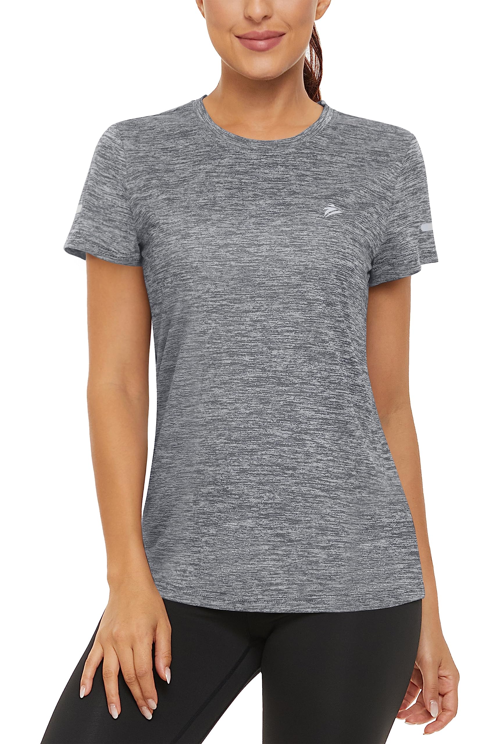 TACVASEN Women's Quick Dry Athletic T-Shirt - Moisture Wicking Short Sleeve Workout Top for Running, Hiking & Fitness | Breathable Crew Neck Activewear for Gym & Outdoor Sports