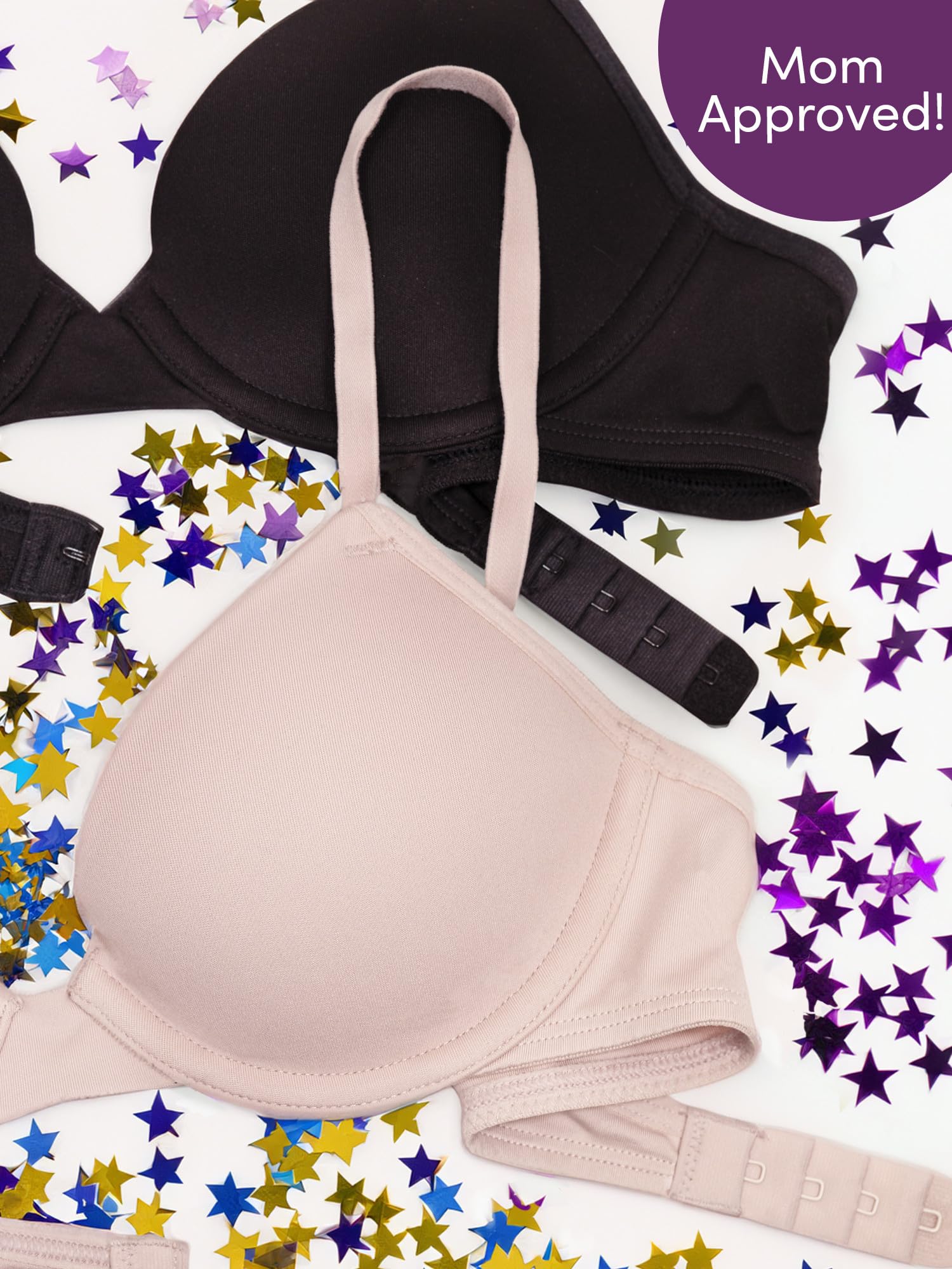 Fruit of the Loom Girls' First T-Shirt Underwire Bra - Comfortable Support for Everyday Wear - Perfect for School, Sports & Casual Outfits