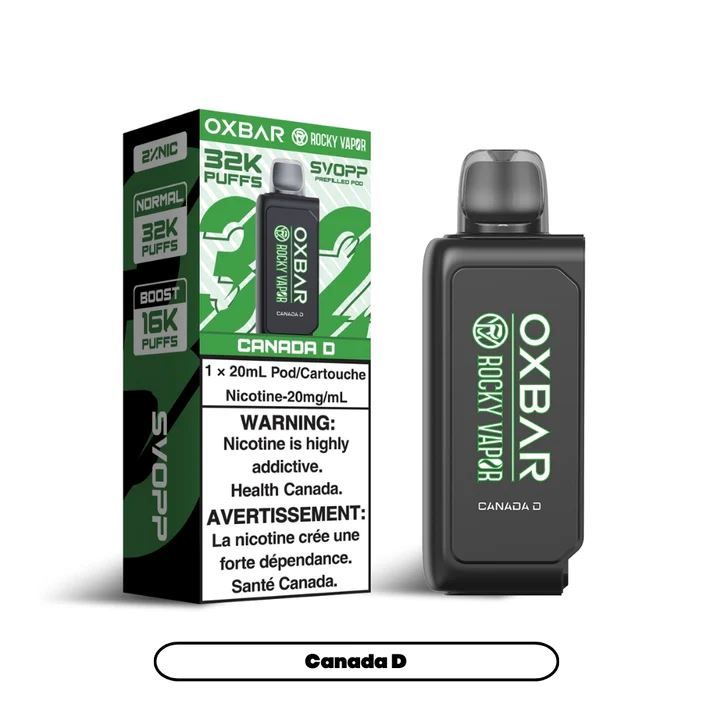 Oxbar Svopp 32K Disposable Vape Pod - 8000 Puffs, 5% Nicotine, 15+ Flavors - Perfect for Travel, Parties & On-the-Go Vaping