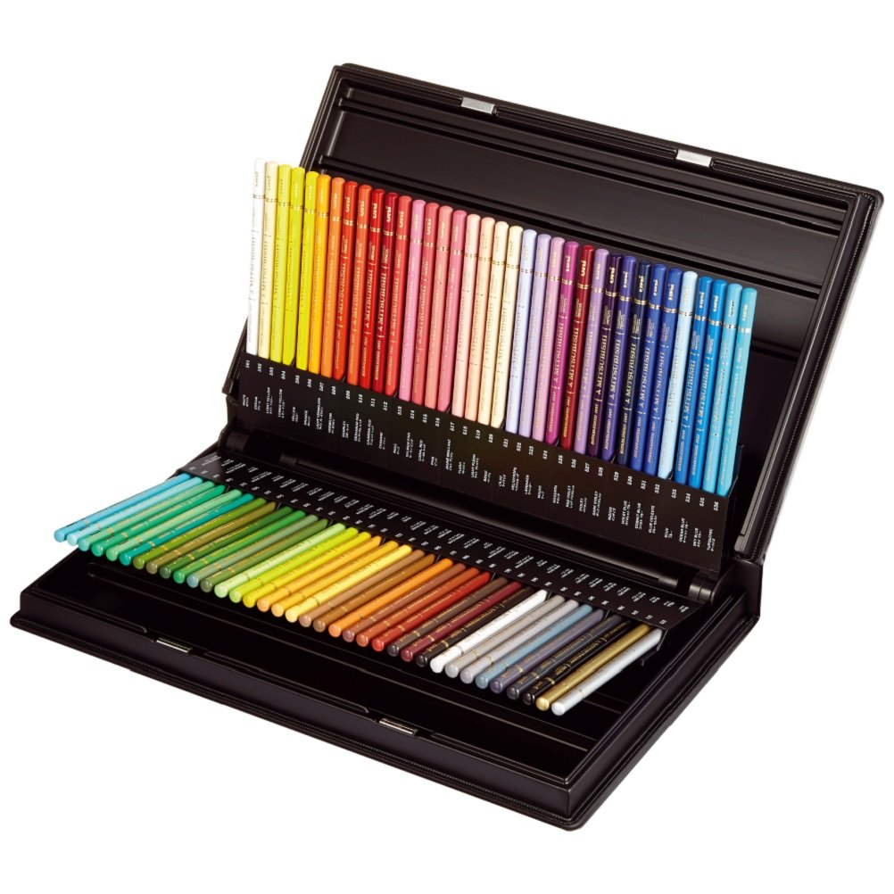 Mitsubishi Uni 72-Colors Pencils Set for Artists & Students