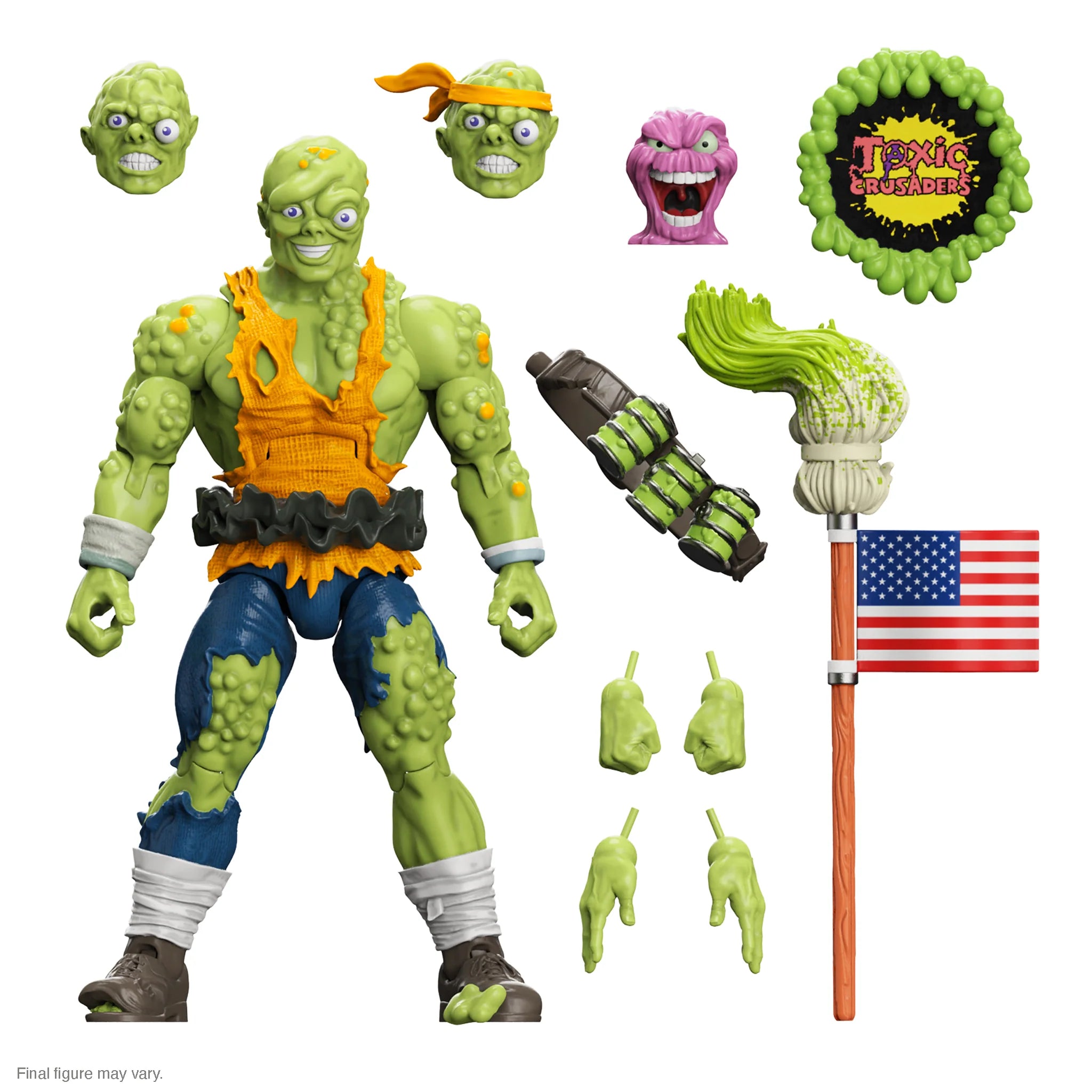 Toxic Crusaders ULTIMATES! Wave 3 Toxie Action Figure - Collectible Super7 Toy for Fans | Perfect for Display, Gifts & Comic Conventions