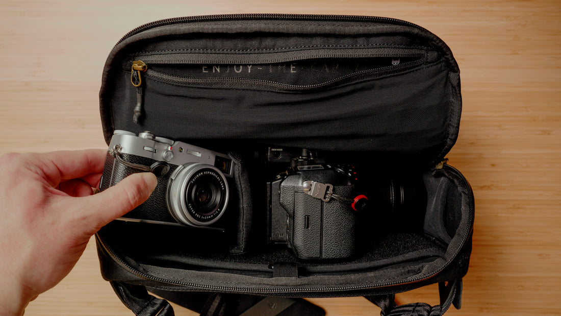 Clever Supply Co. 6L Black Camera Sling Bag - Waterproof & Anti-Theft DSLR Crossbody Bag for Photographers, Travel & Outdoor Adventures