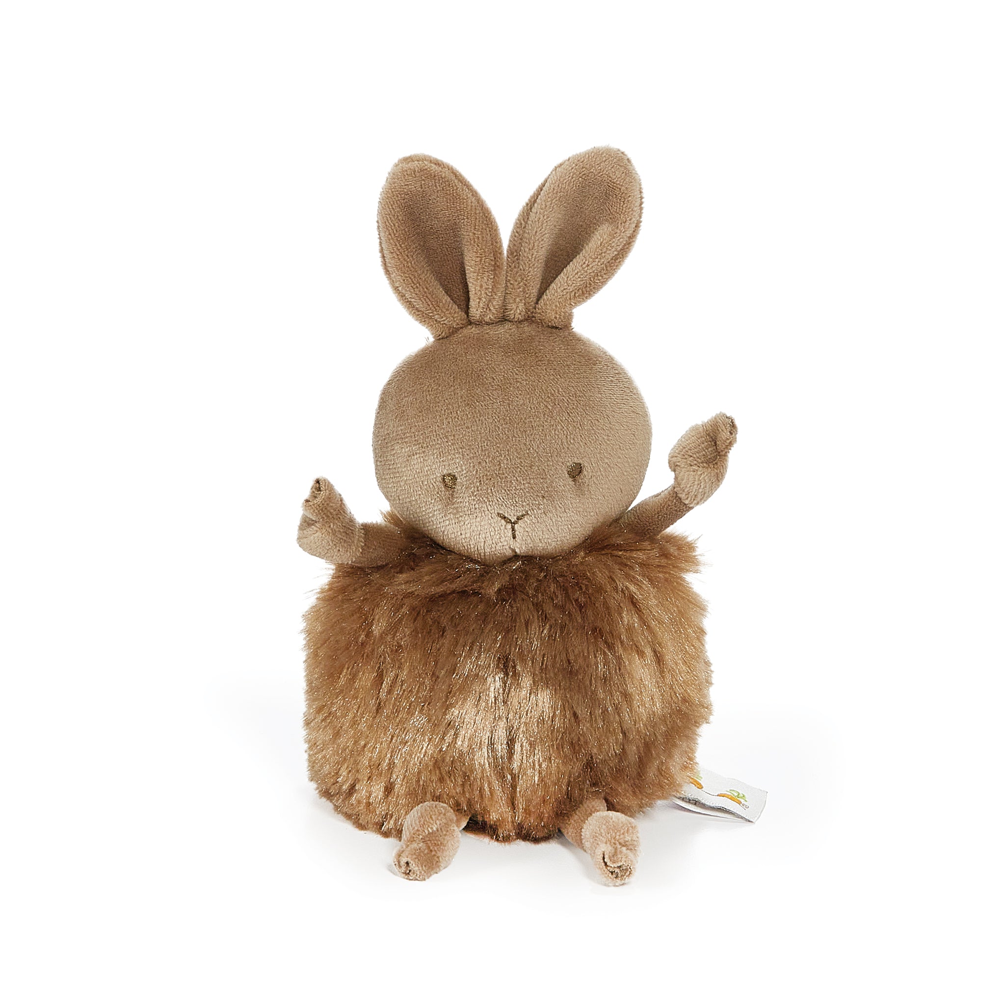 Roly Poly Brownie Brown Bunny Plush Toy - Soft & Cuddly Stuffed Animal for Kids, Perfect for Nursery Decor, Gift Ideas & Comfort
