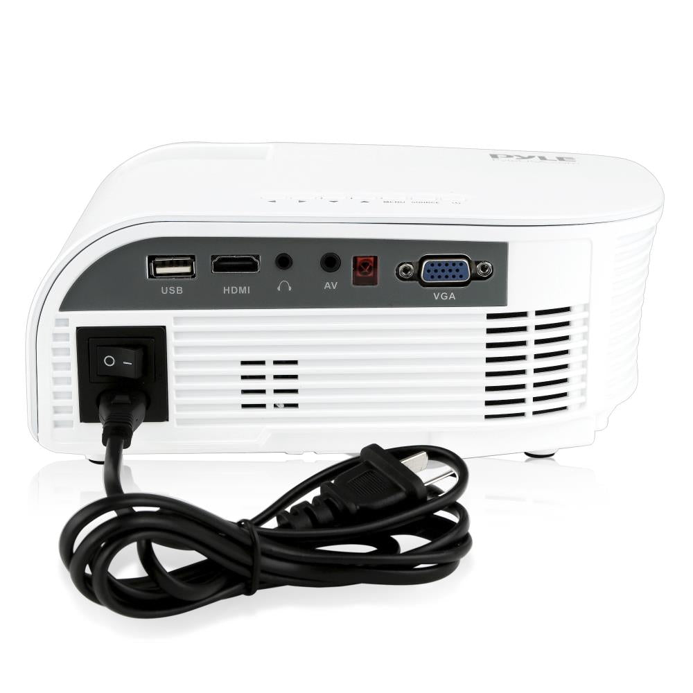 Compact Digital Multimedia Projector - HD Portable Mini Projector for Home Theater, Outdoor Movies & Business Presentations | USB, HDMI & Wireless Connectivity