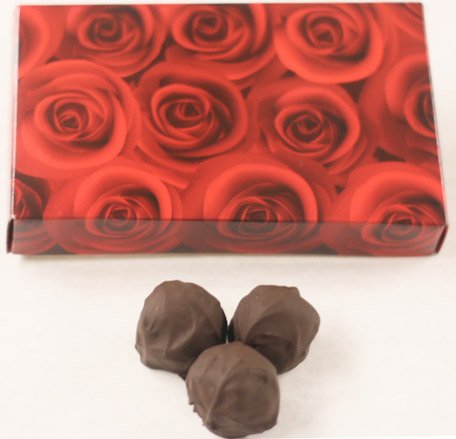 Dark Chocolate Butter Pecan Truffles - 8oz Gift Box for Valentine's Day