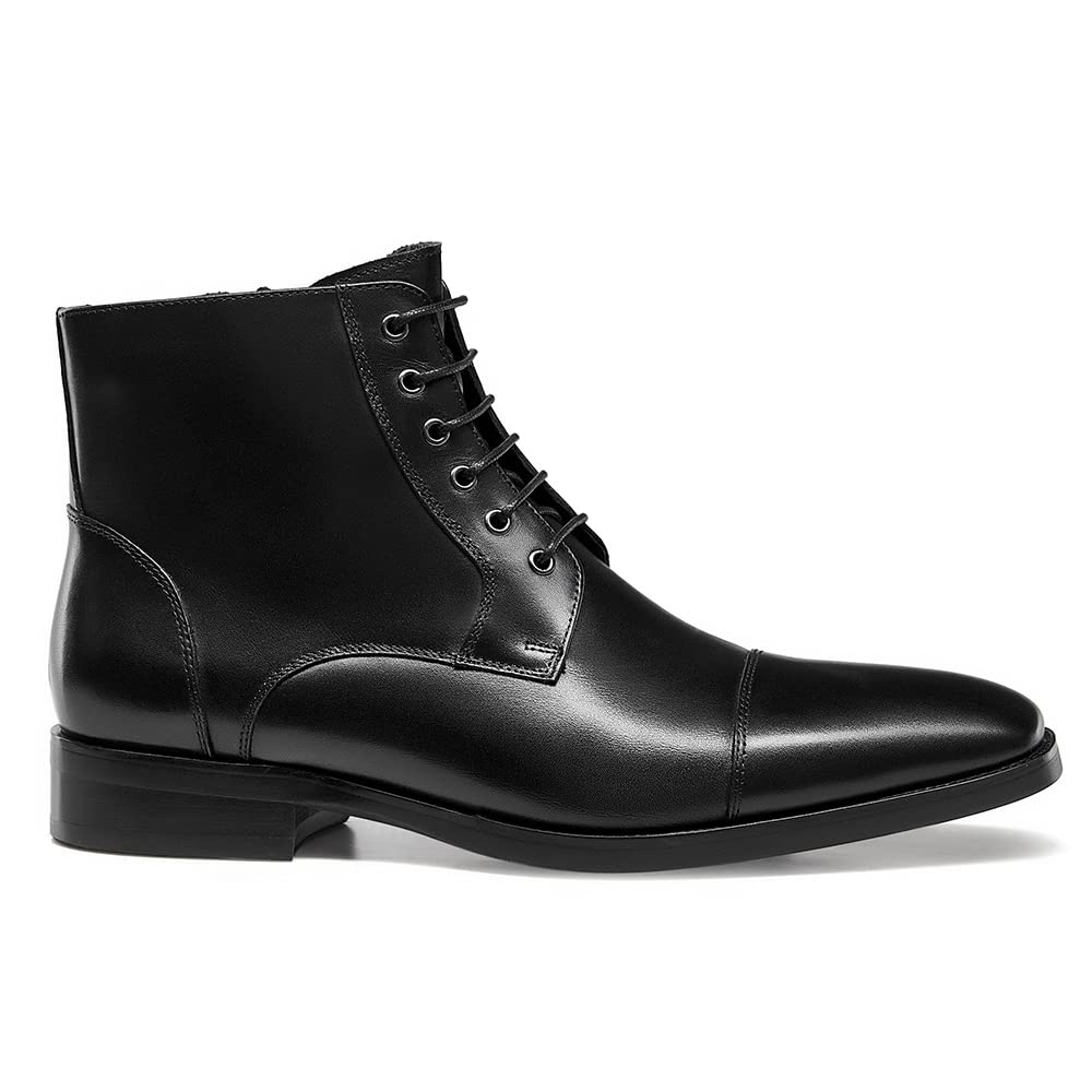 GIFENNSE Men's Dress Boots - Formal Chelsea Boots for Men | Waterproof Leather Ankle Boots for Business, Office & Wedding Occasions