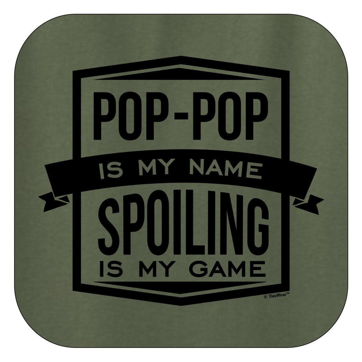 Funny Pop-Pop is My Name Spoiling My Game Crewneck Sweatshirt | Vintage Humor Graphic Pullover | Perfect Gift for Grandparents Day & Family Reunions