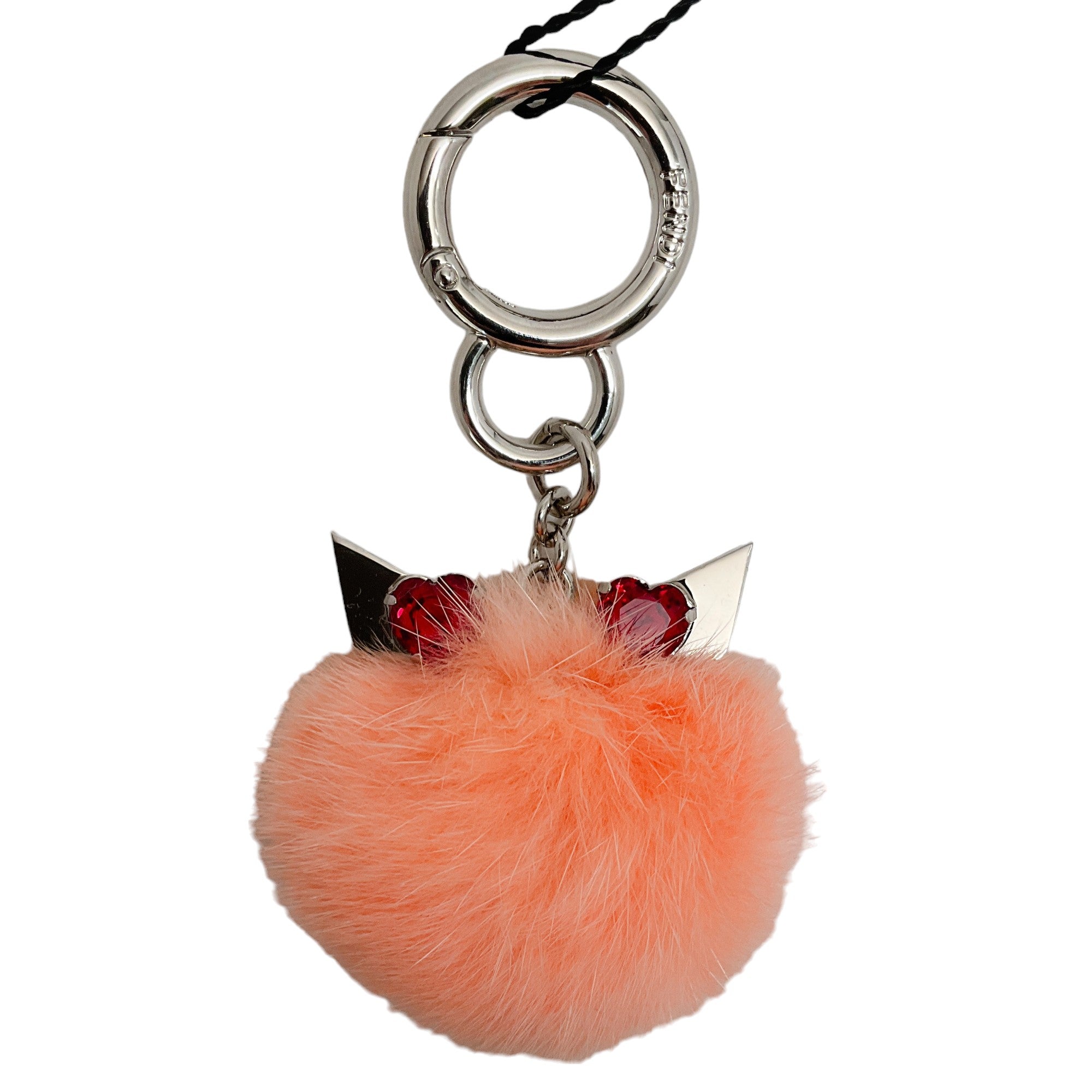 Fendi Pink Mink Monster Keychain - Luxury Designer Bag Charm for Women | Perfect for Handbags, Backpacks & Gift Giving