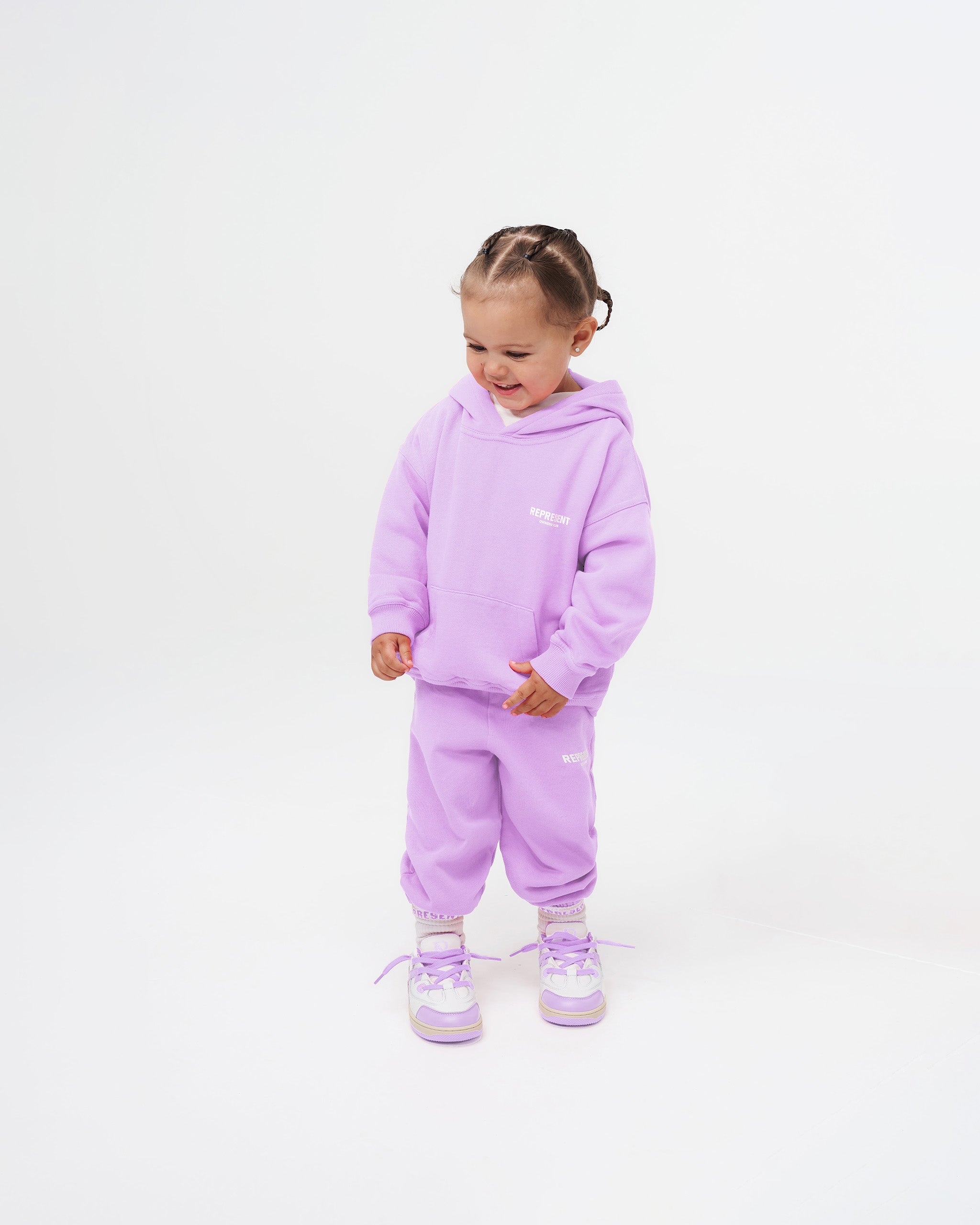 Represent Mini Owners Club Sweatpants for Women - Soft Lilac Joggers with Comfortable Fit - Perfect for Lounge, Yoga & Casual Outfits