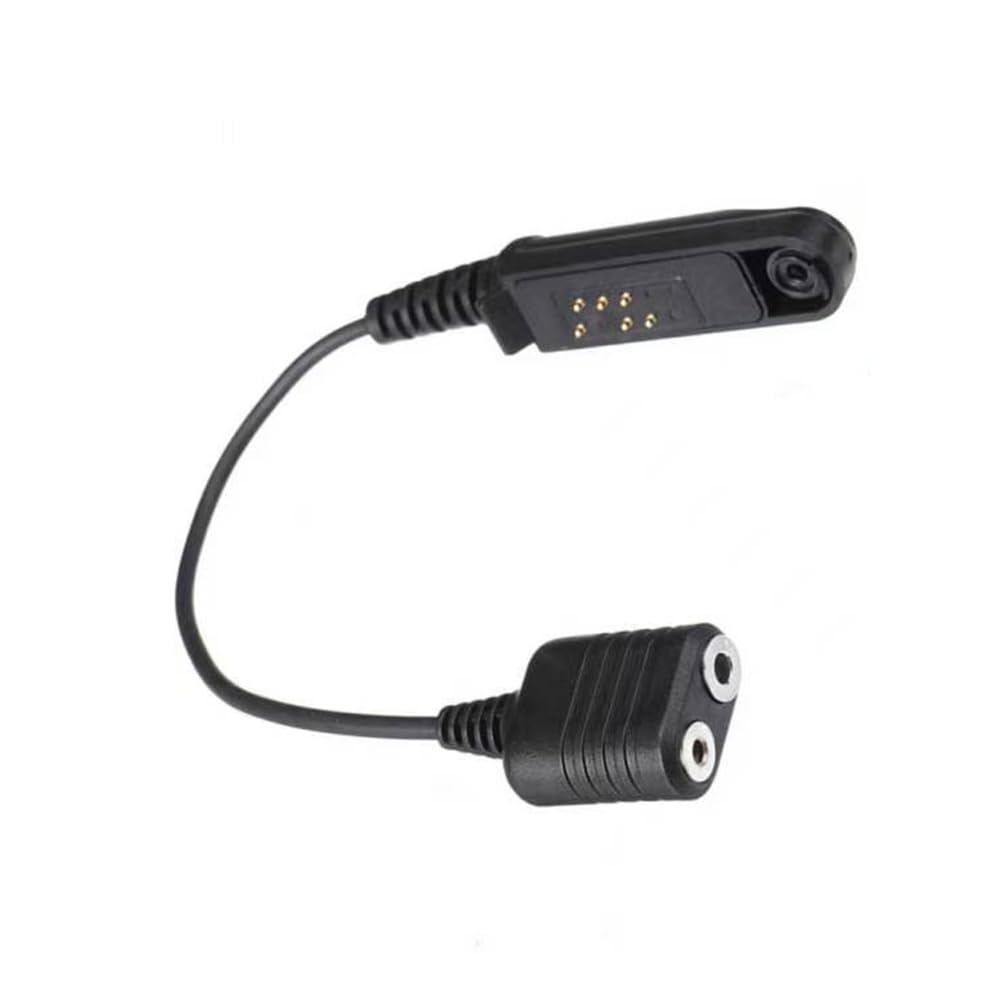 Fumei Walkie Talkie Audio Cable Adapter - Compatible with Baofeng BF-9700, UV-9R+, Kenwood, HYT, TYT, UV-5R - 2Pin Headset Port Connector for Clear Communication | Perfect for Outdoor Adventures, Security, and Emergency Use