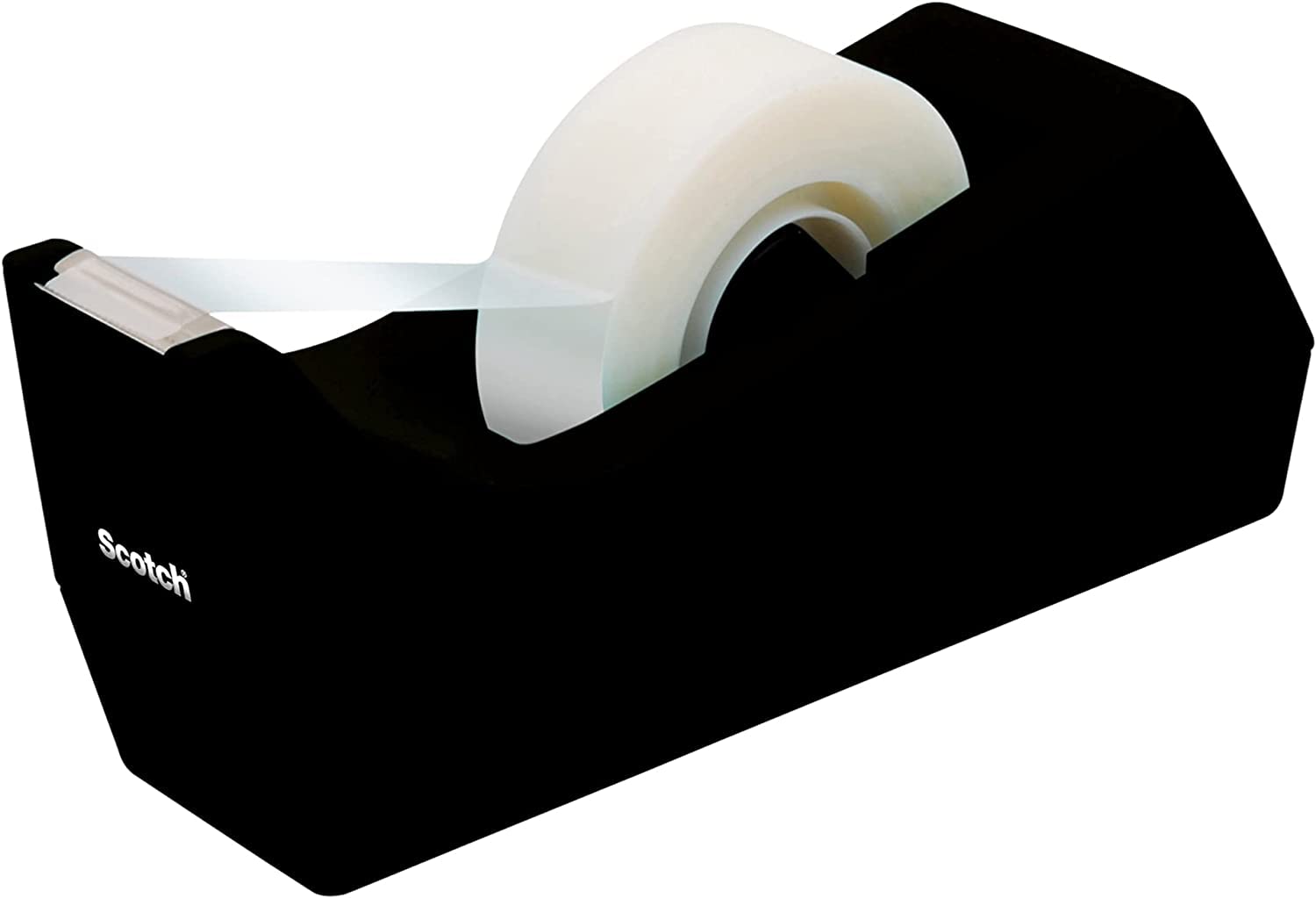 Scotch Desk Tape Dispenser 1 Inch Core, Black, 6 Pack - Perfect for Office, School, Home & Crafting Supplies Organization