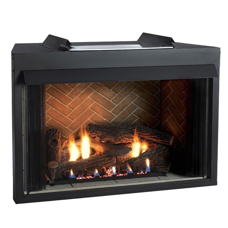 Empire Breckenridge Select 42 Vent Free Gas Fireplace - Natural Gas or Propane, 42 Inch, 30,000 BTU, Indoor Use for Living Room, Bedroom, or Basement Heating