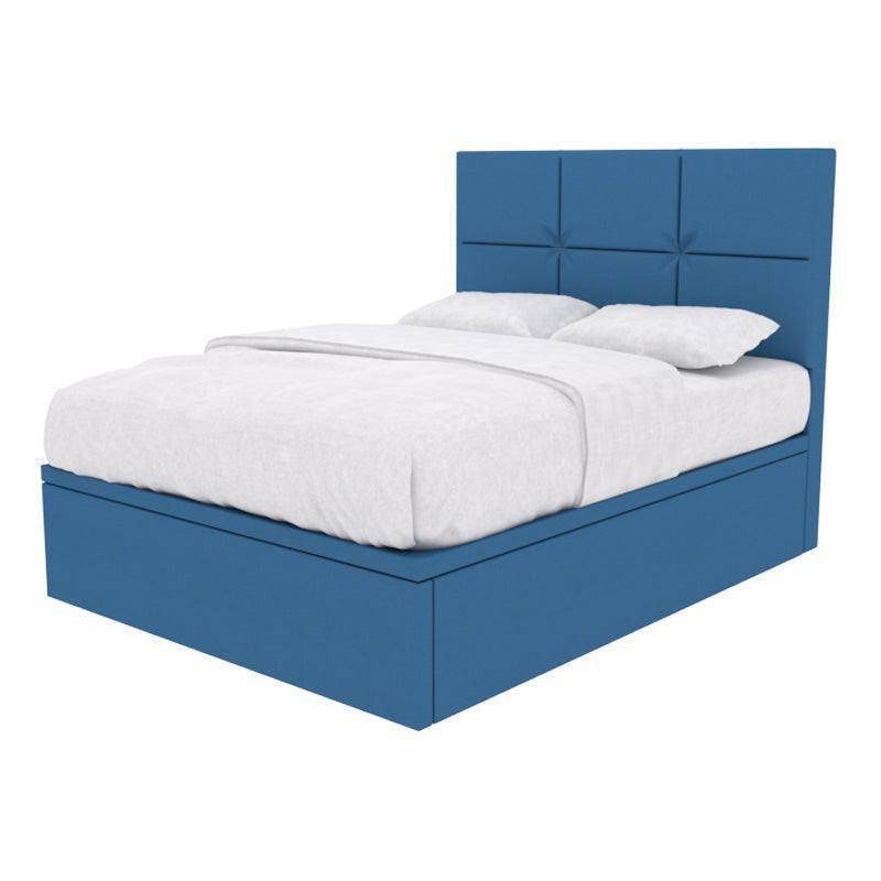 Jarvis Fabric Storage Bed with Pet-Friendly Upholstery - Space-Saving Platform Bed Frame with Underbed Storage for Small Apartments, Dorms & Pet Owners