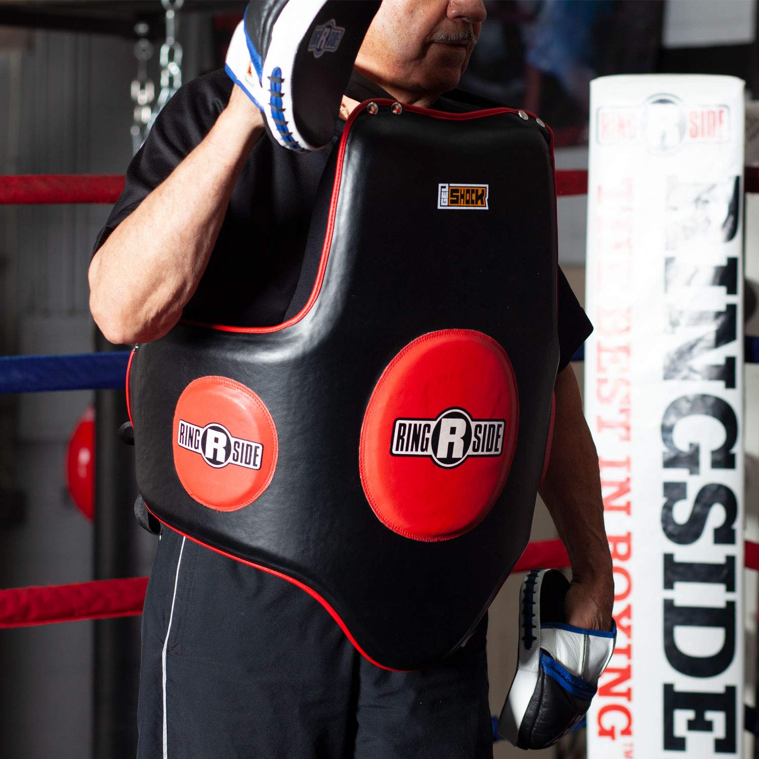 Ringside Gel Shock Super Boxing Body Protector - High-Performance Chest Guard for Training & Sparring - Perfect for Boxing, MMA, Muay Thai & Kickboxing Practice