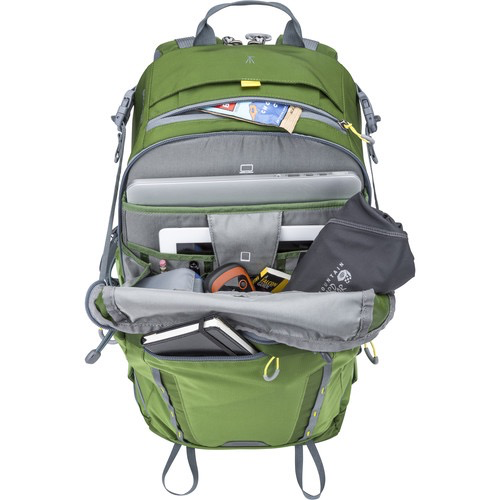 MindShift Gear BackLight 26L Backpack - Waterproof Hiking & Travel Backpack for Photographers (Woodland Green) - Perfect for Outdoor Adventures & Camera Gear Protection