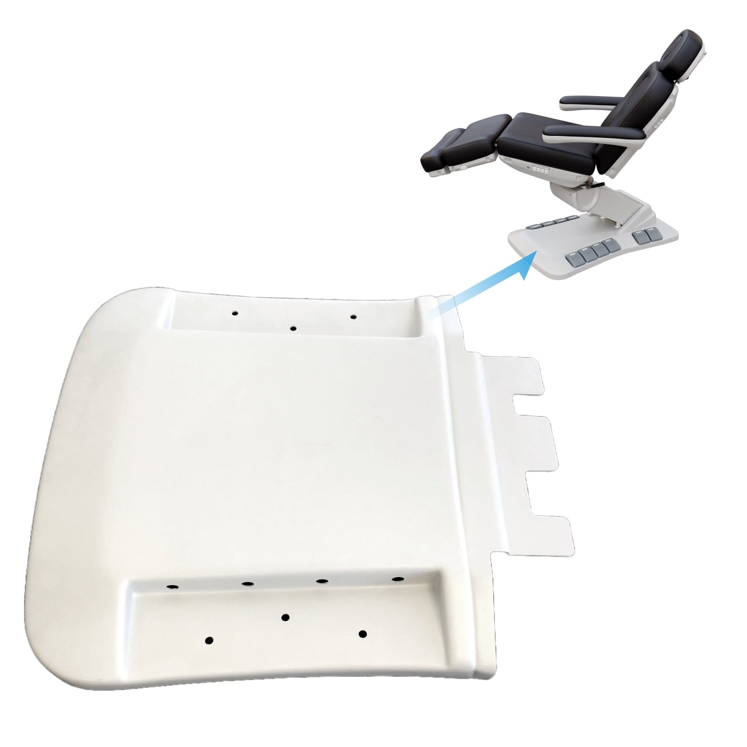2246EB Treatment Chair Base (Front Plastic) - Durable Medical Equipment for Physical Therapy & Rehab - Perfect for Clinics & Home Use