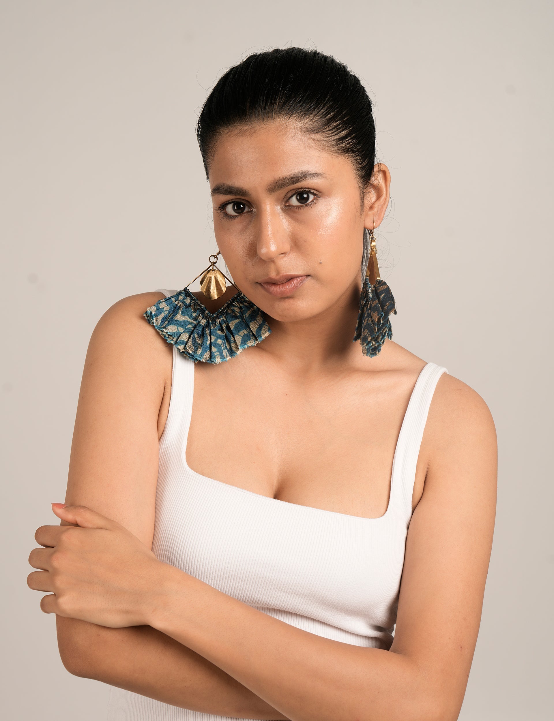Stylish MAXI SQUARE EARRINGS 145 - Trendy Geometric Gold-Plated Hoop Earrings for Women | Perfect for Parties, Weddings & Everyday Wear