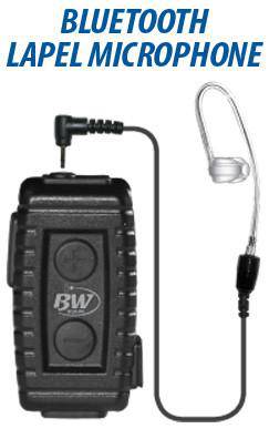 BlueWi BW NTX5028 Nighthawk Bluetooth Lapel Microphone for MA/Com Harris - Wireless Clip-on Mic for Clear Hands-Free Communication in Meetings, Interviews & Public Speaking