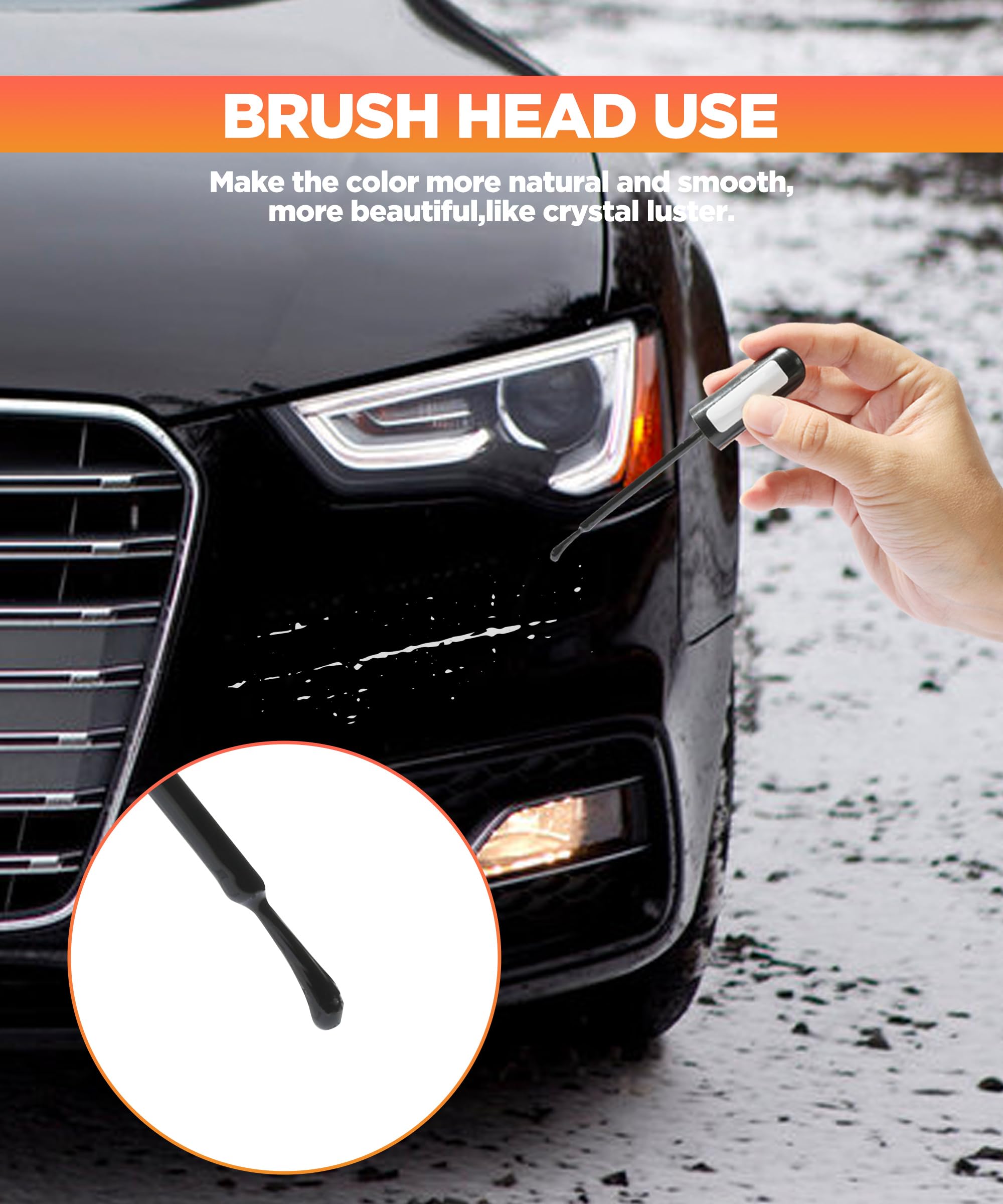 Car Scratch Remover Pen - Black Touch Up Paint for Cars, Auto Paint Scratch Repair Kit, Car Accessories for Minor Scratches & Chips - Perfect for DIY Car Scratch Repair at Home or On the Go
