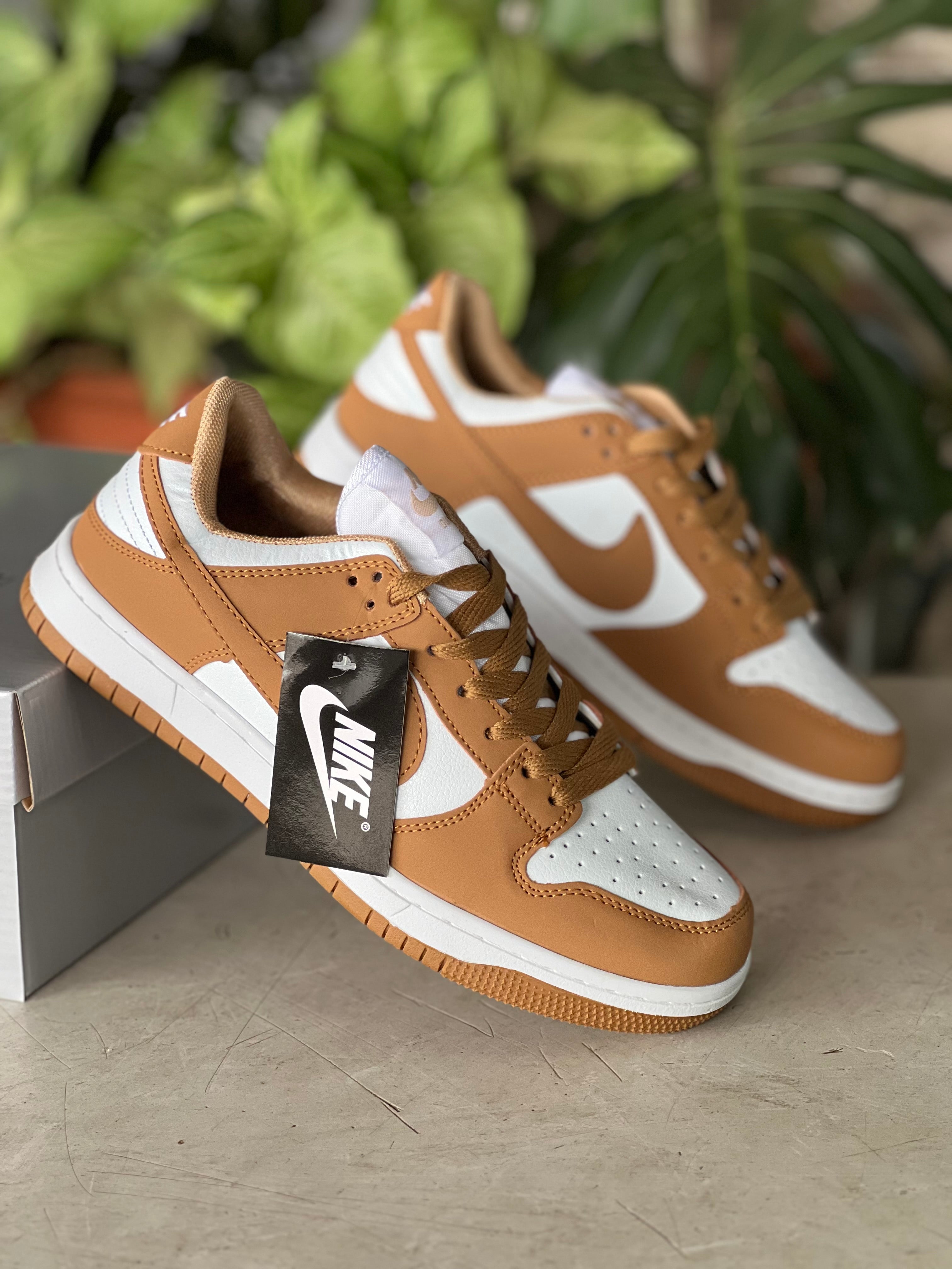 Nike SB Dunk Low Pro Premium Sneakers for Men & Women - Brown/White Colorway - Skateboarding, Streetwear & Casual Fashion