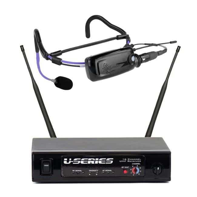 Fitness Audio U Series Mini TX EMic Wireless Microphone System - Perfect for Gym Instructors, Yoga Teachers & Online Fitness Coaches
