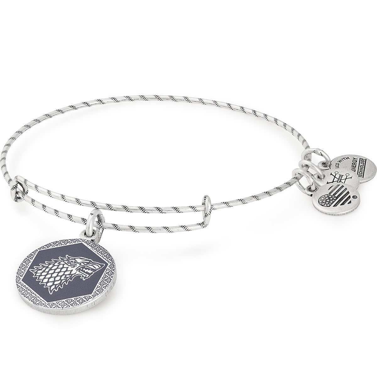 Game of Thrones™ Winter is Coming Charm Bangle - Official Licensed Jewelry for Fans, Medieval Fantasy Inspired Bracelet - Perfect for Cosplay, Gifts, and Collectors