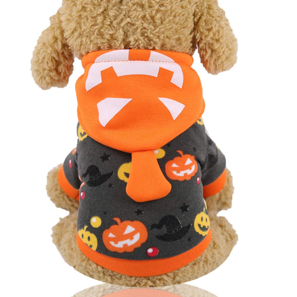 Halloween Pet Costume - Pumpkin Style Dog Clothes for Small & Medium Pets | Cute Pumpkin-Themed Pet Outfit for Halloween Parties & Photo Shoots